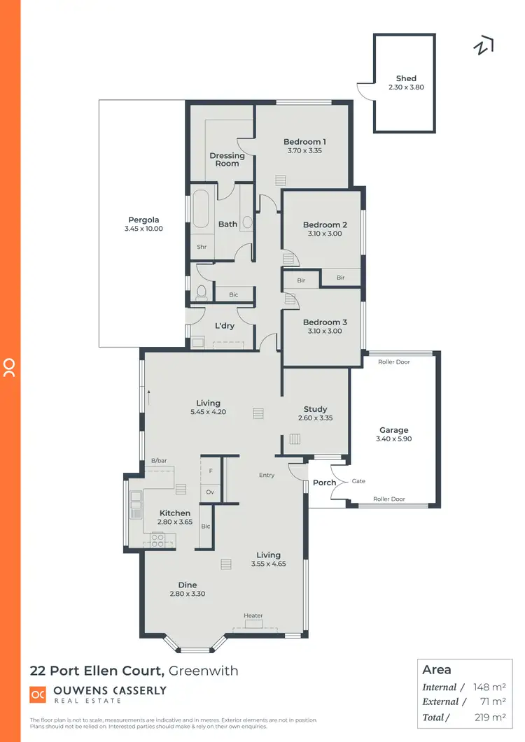 Floorplan of Homely house listing, 22 Port Ellen Court, Greenwith SA 5125