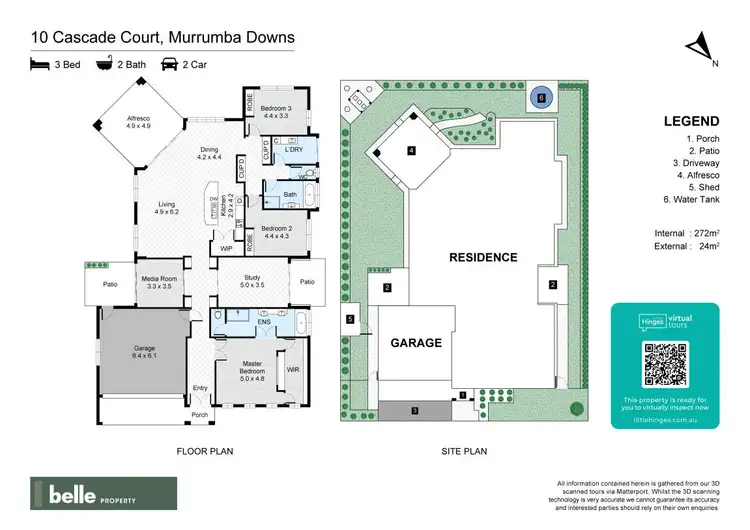 Floorplan of Homely house listing, 10 Cascade Court, Murrumba Downs QLD 4503