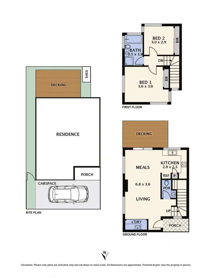 Floorplan of Homely townhouse listing, 3/17 Summerhill Road, Reservoir VIC 3073