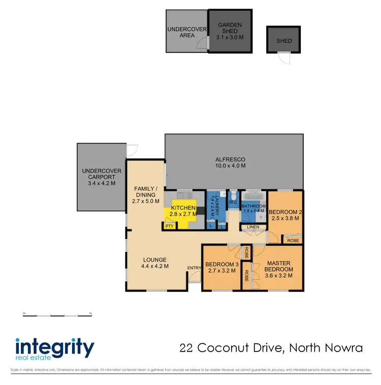 Floorplan of Homely house listing, 22 Coconut Drive, North Nowra NSW 2541