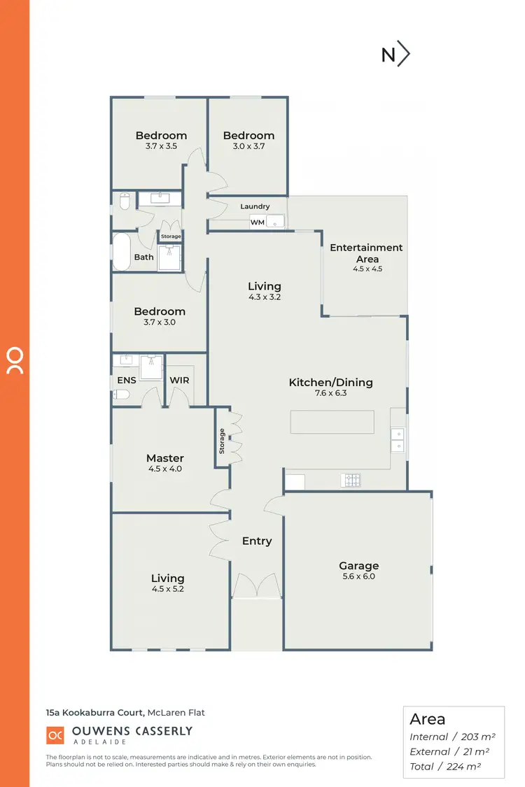 Floorplan of Homely house listing, 15a Kookaburra Court, Mclaren Flat SA 5171
