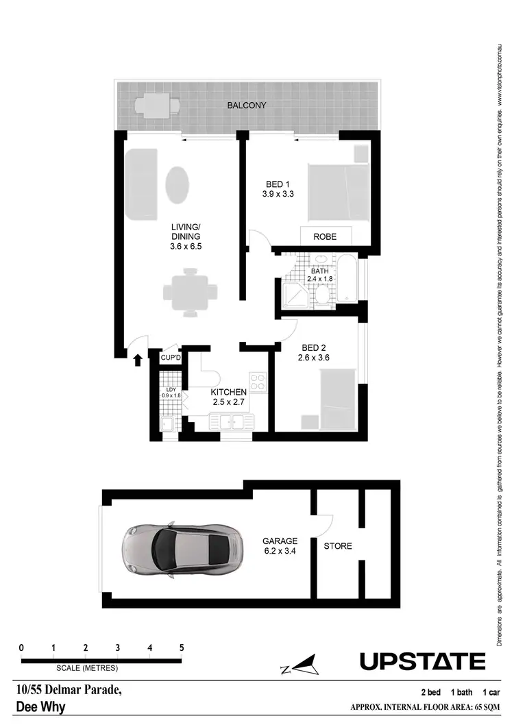 Floorplan of Homely apartment listing, 10/55 Delmar Parade, Dee Why NSW 2099