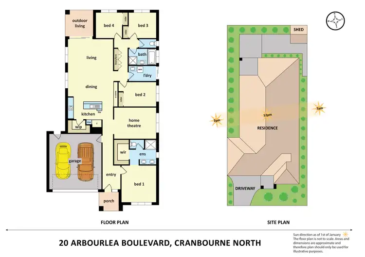 Floorplan of Homely house listing, 20 Arbourlea Boulevard, Cranbourne North VIC 3977