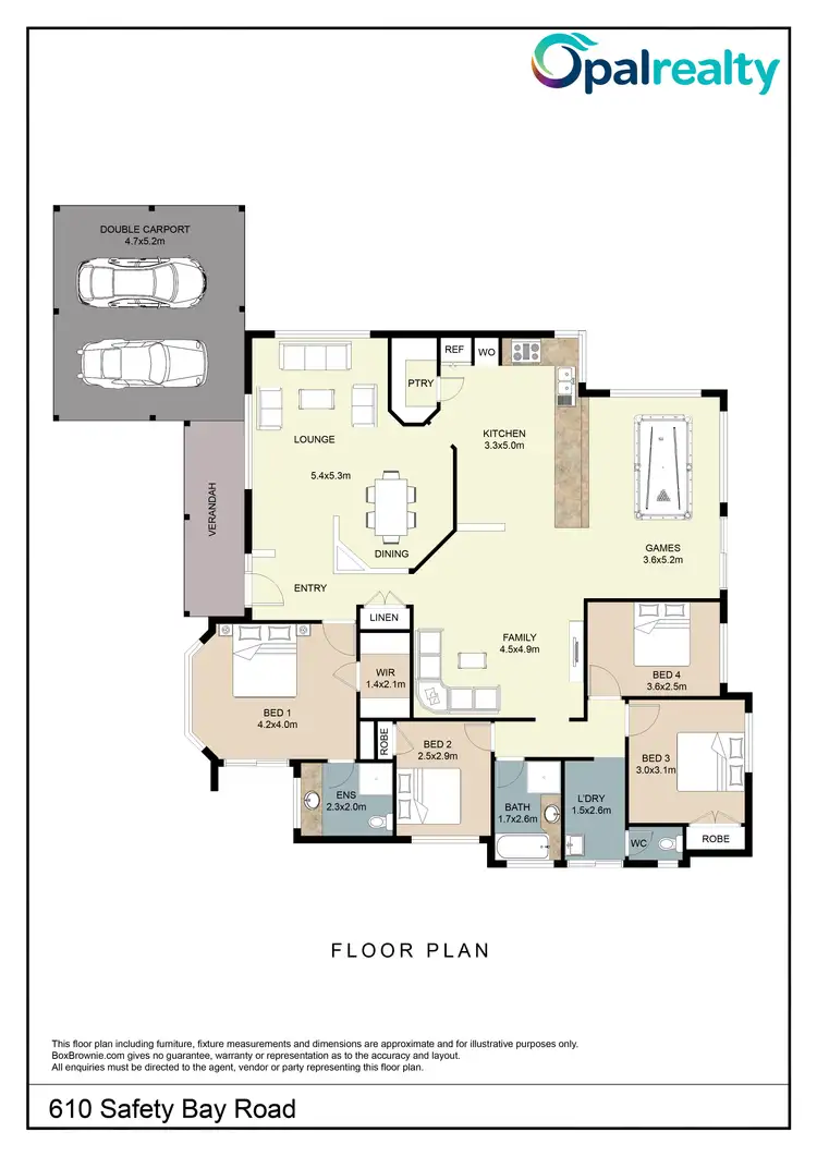 Floorplan of Homely house listing, 610 Safety Bay Road, Waikiki WA 6169