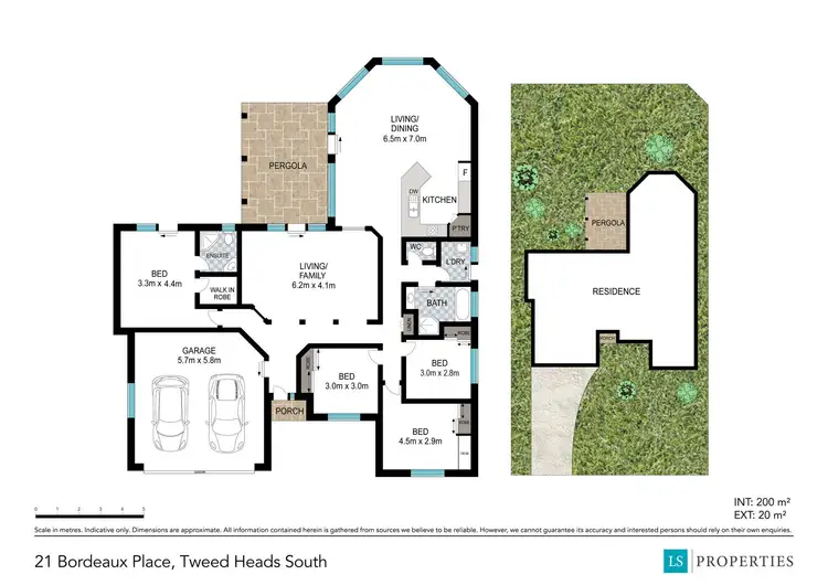 Floorplan of Homely house listing, 21 Bordeaux Place, Tweed Heads South NSW 2486