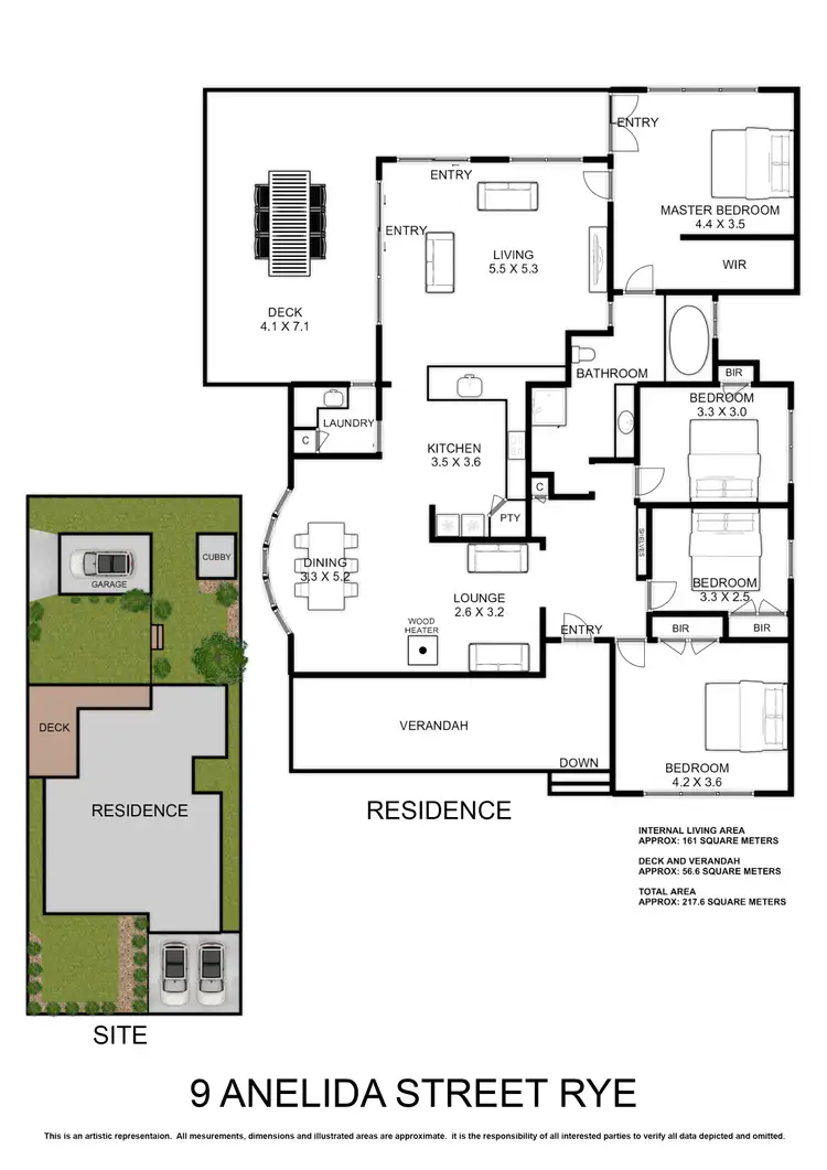 Floorplan of Homely house listing, 9 Anelida Street, Rye VIC 3941