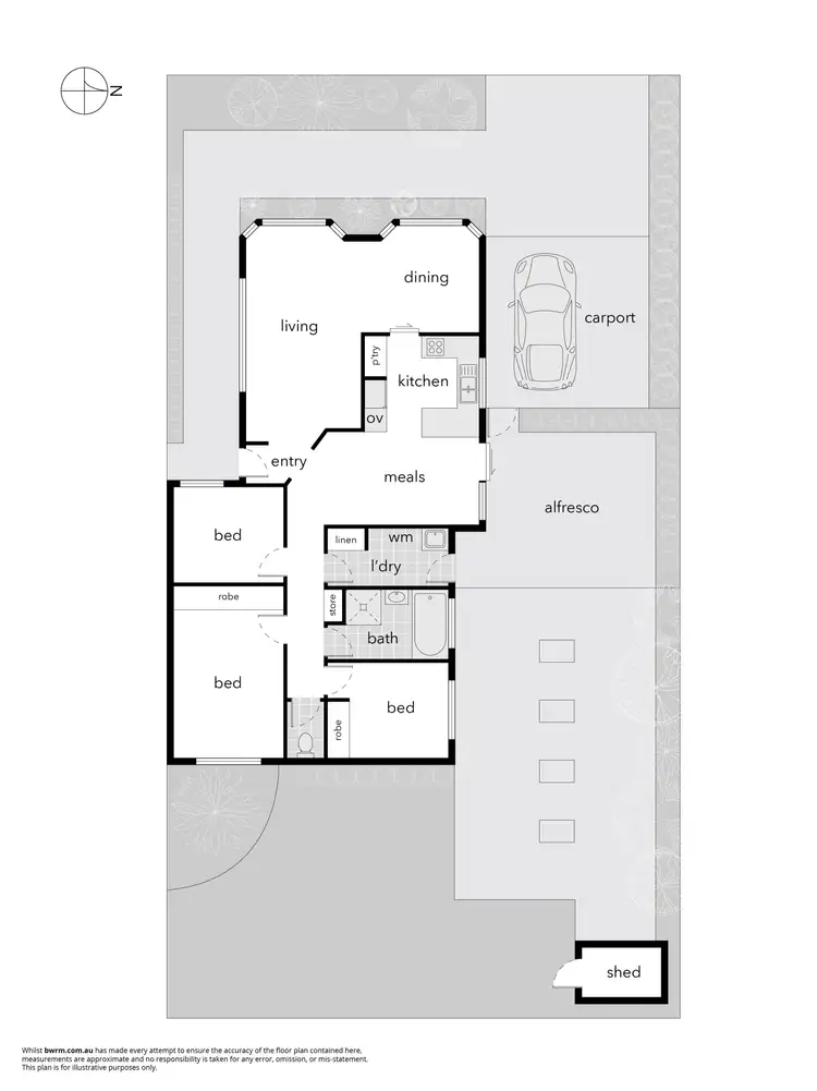 Floorplan of Homely house listing, 4 Thornhill Crescent, Dunlop ACT 2615