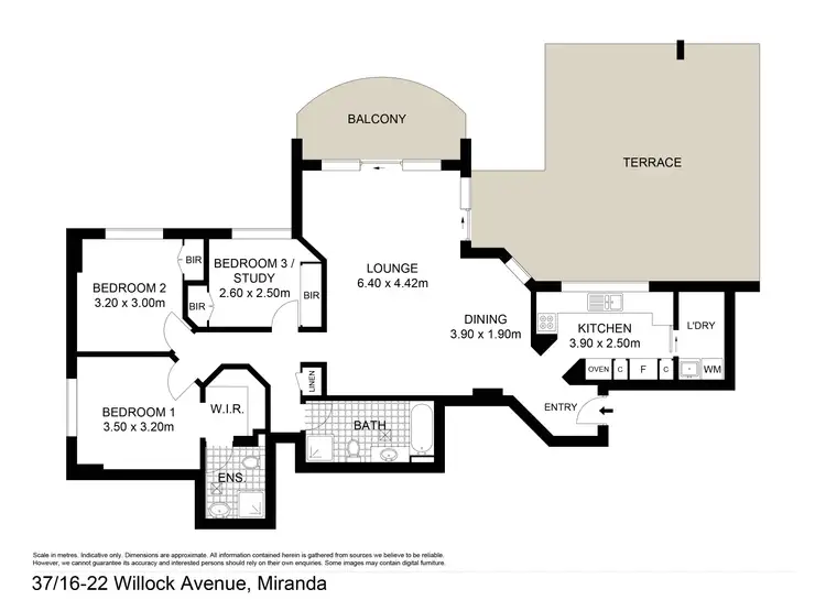 Floorplan of Homely apartment listing, 37/16-22 Willock Avenue, Miranda NSW 2228