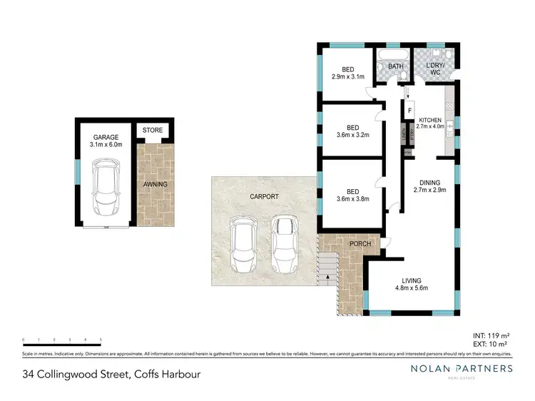 Floorplan of Homely house listing, 34 Collingwood Street, Coffs Harbour NSW 2450
