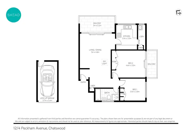 Floorplan of Homely apartment listing, 12/4 Peckham Avenue, Chatswood NSW 2067