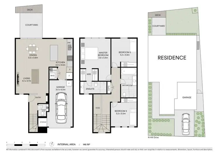 Floorplan of Homely townhouse listing, 130 North Hill Drive, Robina QLD 4226