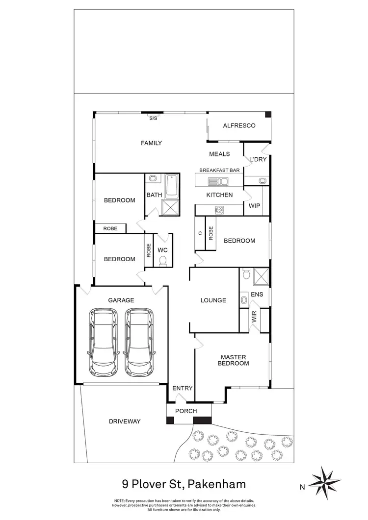 Floorplan of Homely house listing, 9 Plover Street, Pakenham VIC 3810