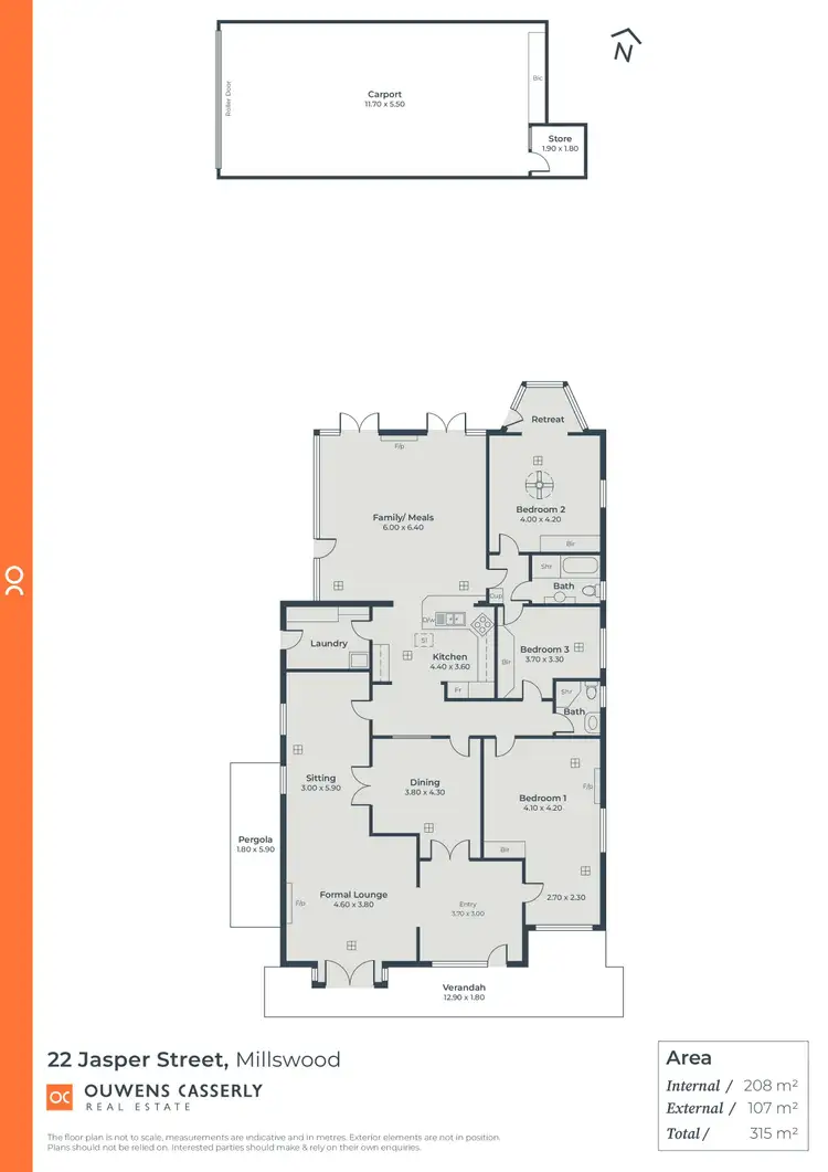 Floorplan of Homely house listing, 22 Jasper Street, Millswood SA 5034