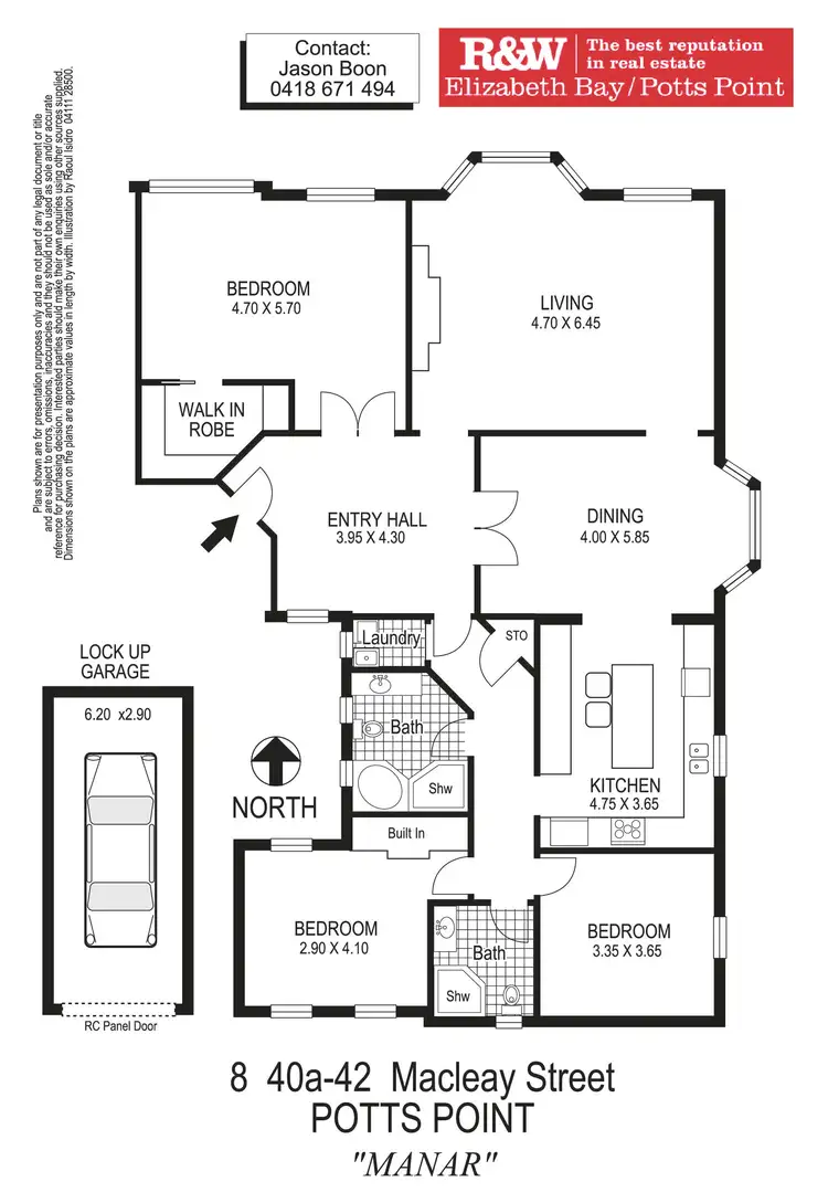 Floorplan of Homely apartment listing, 8/40a - 42 Macleay Street, Potts Point NSW 2011