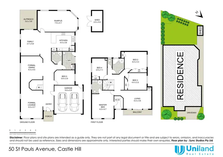 Floorplan of Homely house listing, 50 St Pauls Avenue, Castle Hill NSW 2154