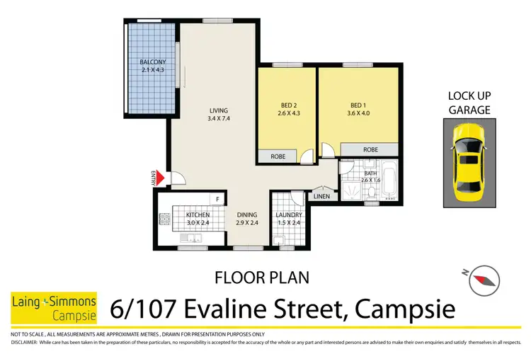Floorplan of Homely apartment listing, 6/107 Evaline Street, Campsie NSW 2194