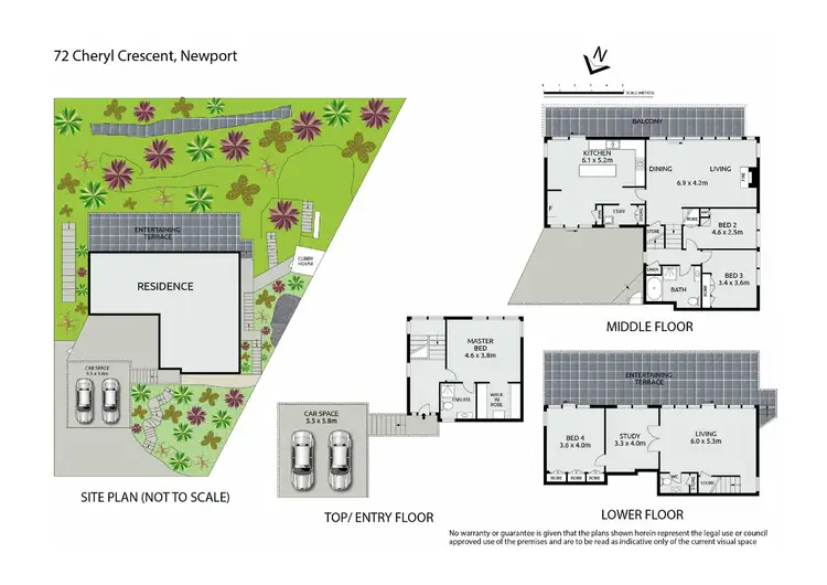 Floorplan of Homely house listing, 72 Cheryl Crescent, Newport NSW 2106