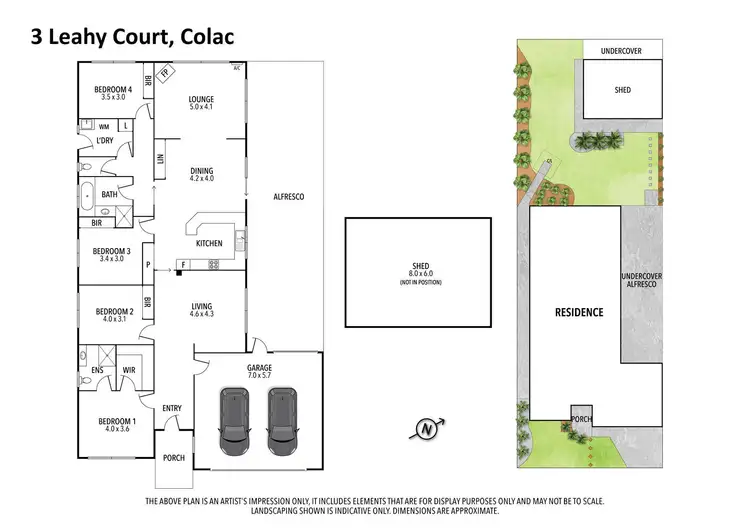 Floorplan of Homely house listing, 3 Leahy Court, Colac VIC 3250