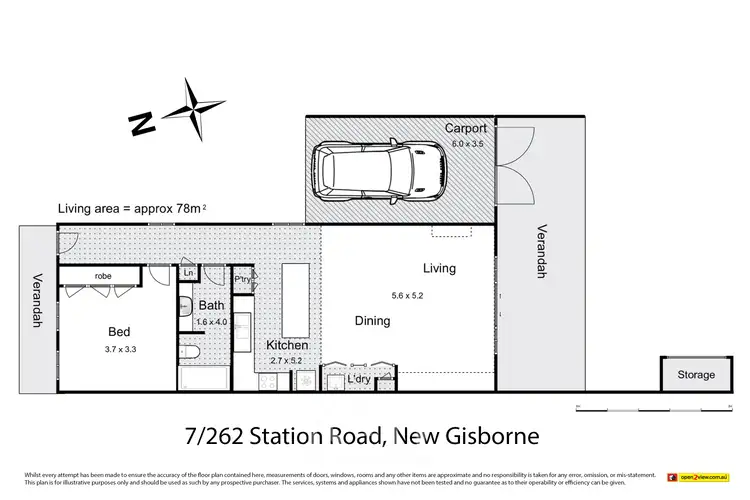 Floorplan of Homely house listing, 7/262-264 Station Road, New Gisborne VIC 3438