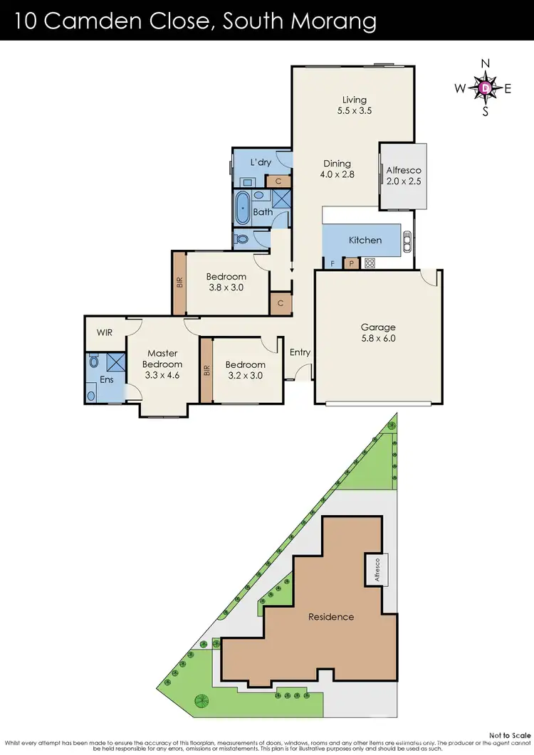 Floorplan of Homely house listing, 10 Camden Close, South Morang VIC 3752
