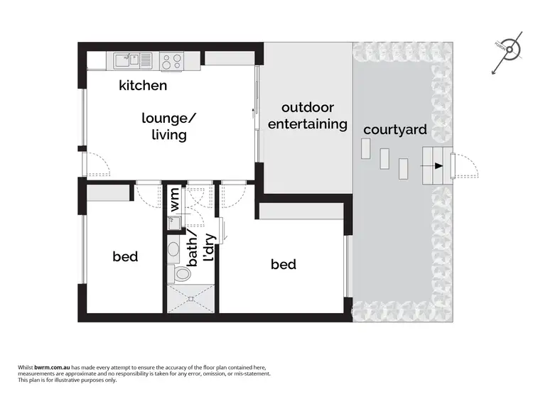 Floorplan of Homely apartment listing, 2/60 John Gorton Drive, Coombs ACT 2611