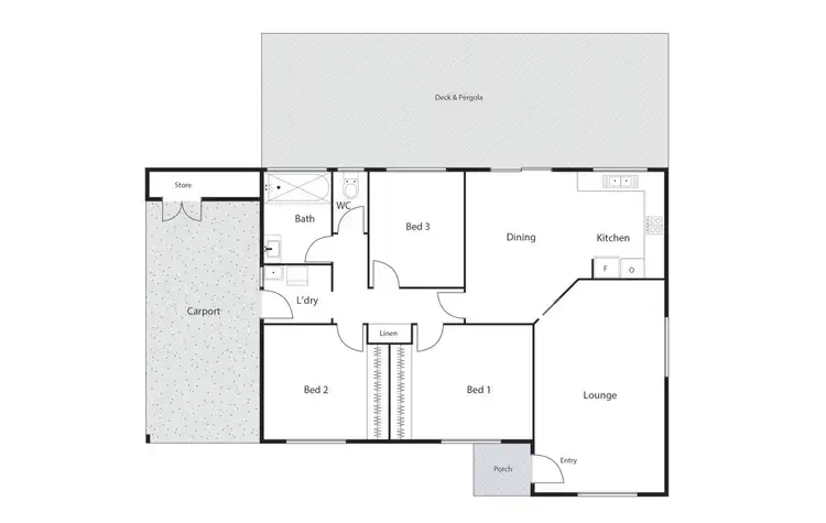 Floorplan of Homely townhouse listing, 18/67 Ern Florence Crescent, Theodore ACT 2905