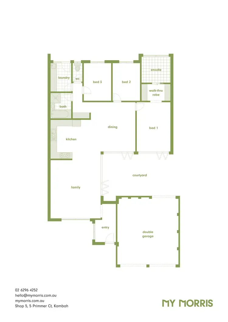 Floorplan of Homely house listing, 43 Chirnside Circuit, Kambah ACT 2902