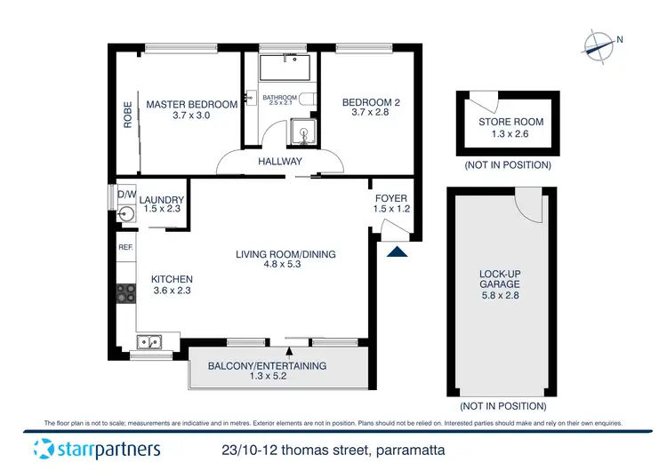 Floorplan of Homely apartment listing, 23/10-12 Thomas Street, Parramatta NSW 2150