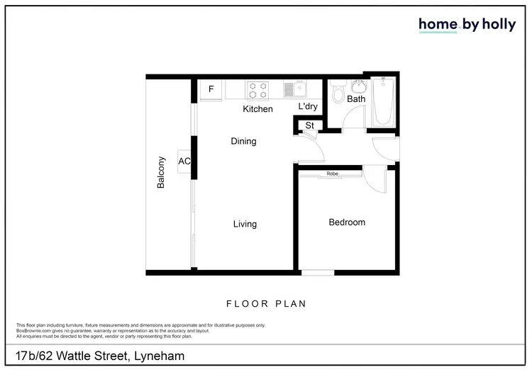 Floorplan of Homely apartment listing, 17b/62 Wattle Street, Lyneham ACT 2602