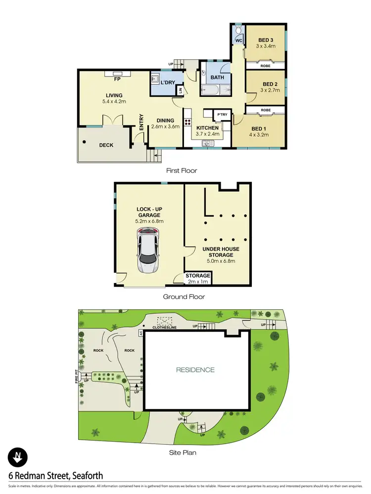 Floorplan of Homely house listing, 6 Redman Street, Seaforth NSW 2092