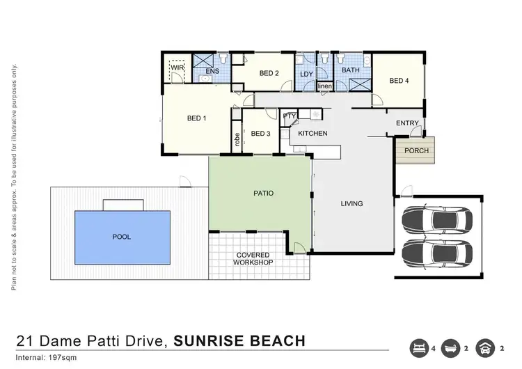 Floorplan of Homely house listing, 21 Dame Patti Drive, Sunrise Beach QLD 4567