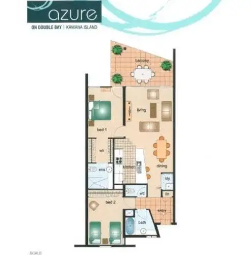 Floorplan of Homely unit listing, 62/10 Grand Parade, Parrearra QLD 4575