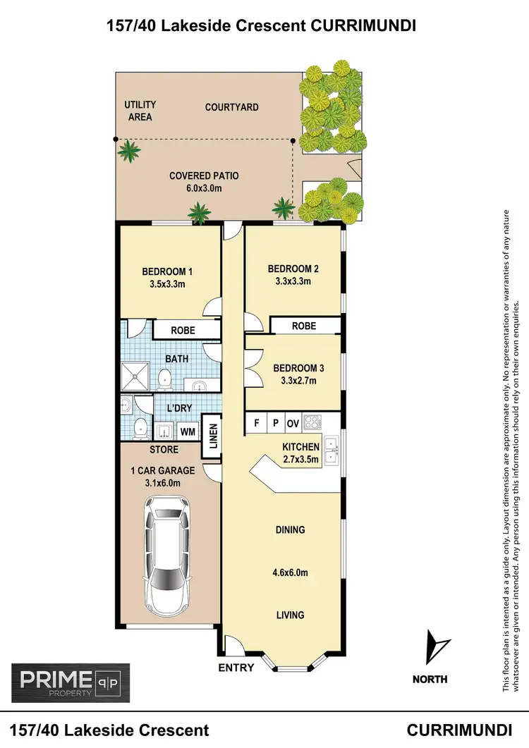 Floorplan of Homely villa listing, 157/40 Lakeside Crescent, Currimundi QLD 4551