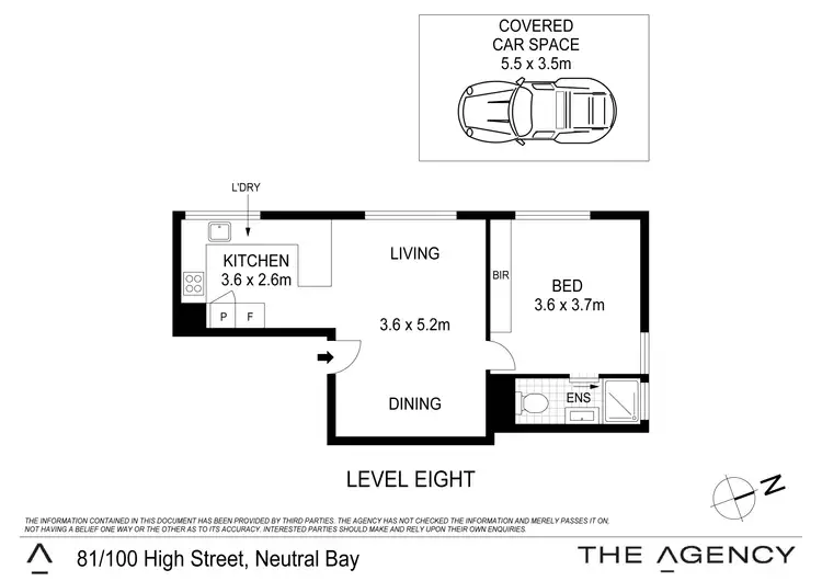 Floorplan of Homely apartment listing, 81/100 High Street, North Sydney NSW 2060