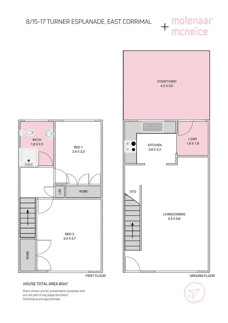 Floorplan of Homely townhouse listing, 8/15-17 Turner Esplanade, East Corrimal NSW 2518