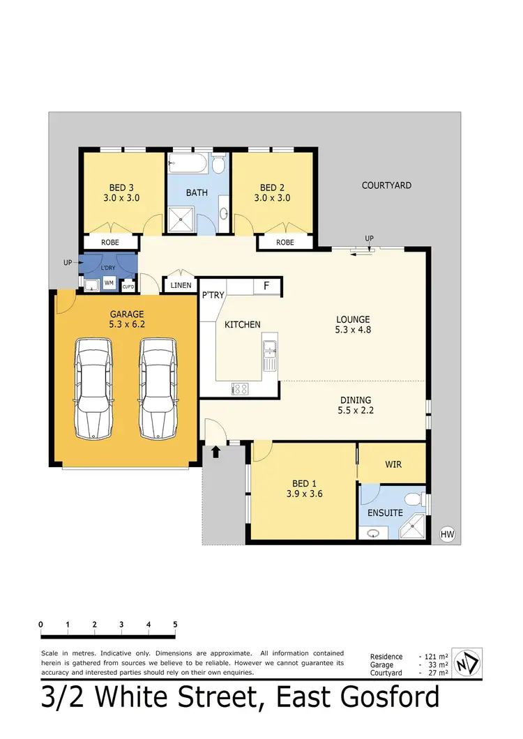 Floorplan of Homely villa listing, 3/2 White Street, East Gosford NSW 2250