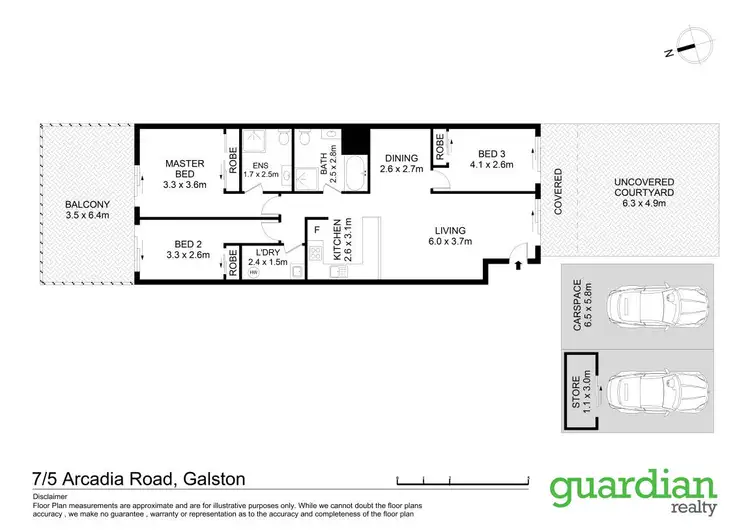 Floorplan of Homely apartment listing, 7/5 Arcadia Road, Galston NSW 2159