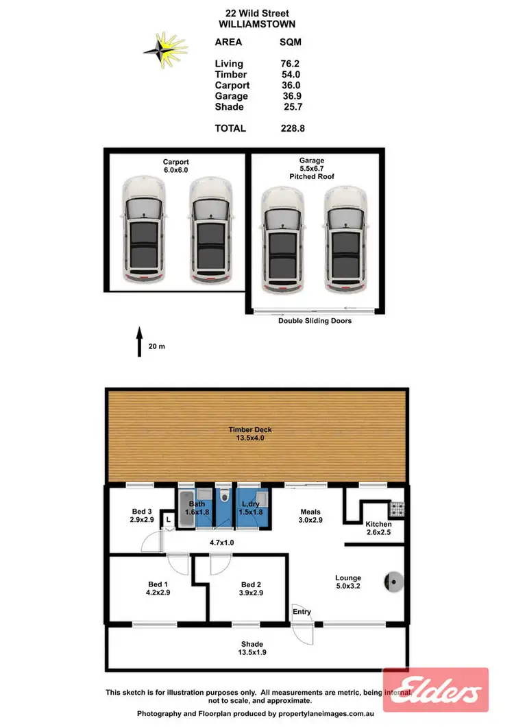 Floorplan of Homely house listing, 22 Wild Street, Williamstown SA 5351
