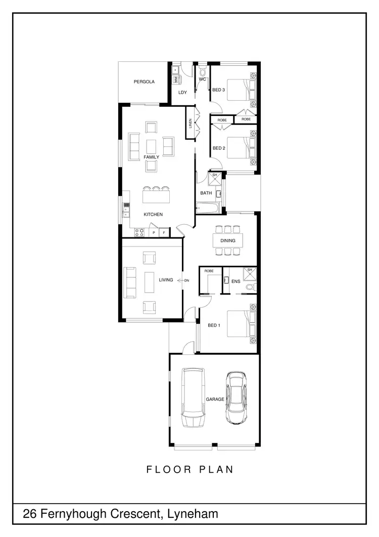 Floorplan of Homely house listing, 26 Fernyhough Crescent, Lyneham ACT 2602
