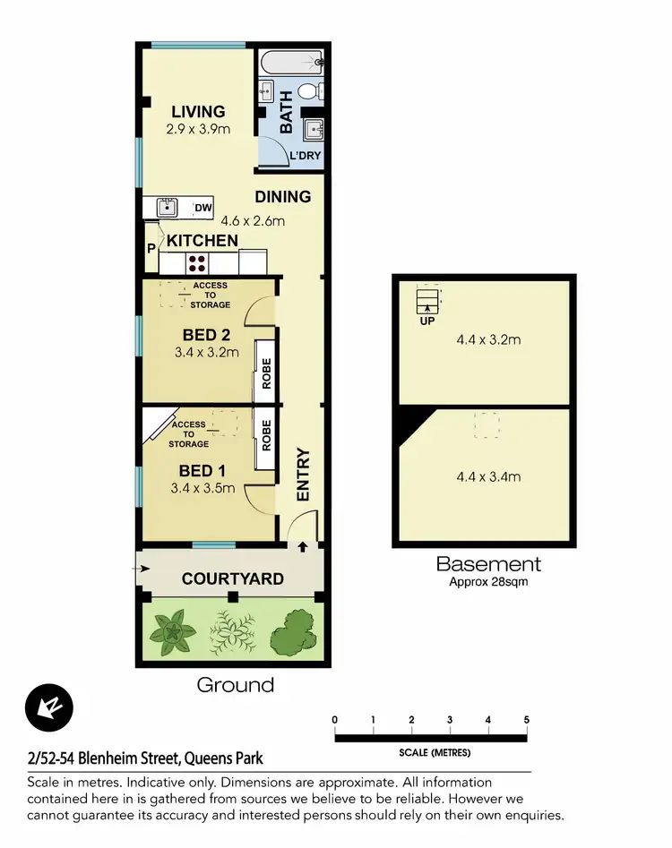 Floorplan of Homely apartment listing, 2/52-54 Blenheim Street, Queens Park NSW 2022