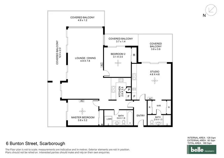 Floorplan of Homely apartment listing, 503/6 Bunton Street, Scarborough QLD 4020