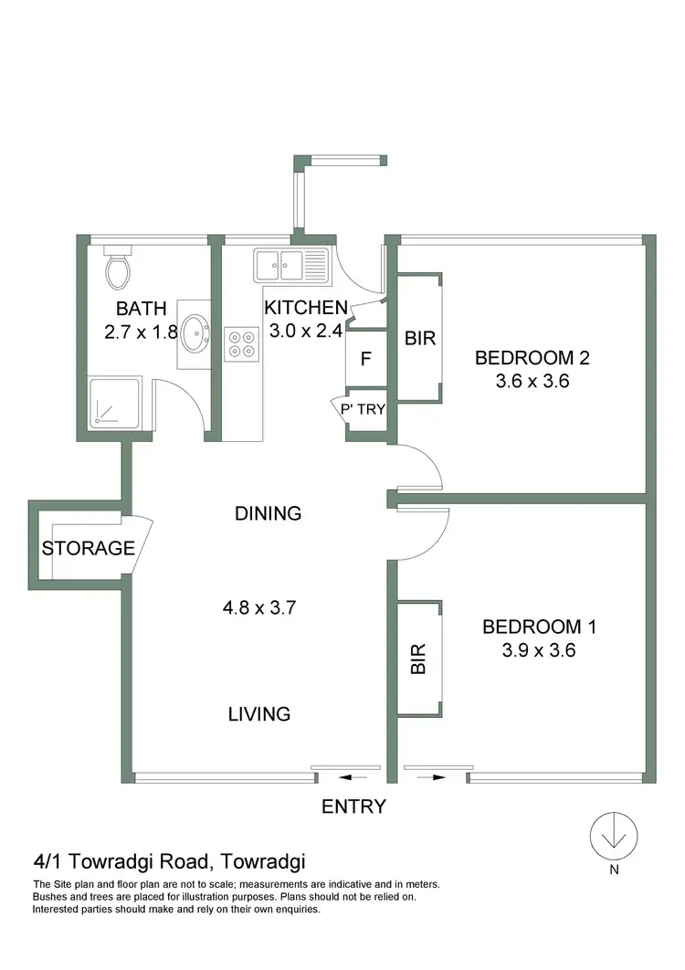 Floorplan of Homely apartment listing, 4/1 Towradgi Road, Towradgi NSW 2518