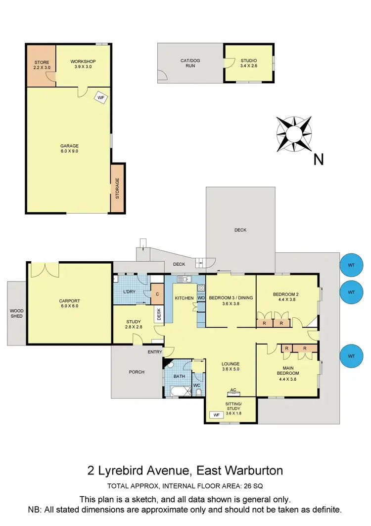 Floorplan of Homely house listing, 2 Lyrebird Avenue, East Warburton VIC 3799