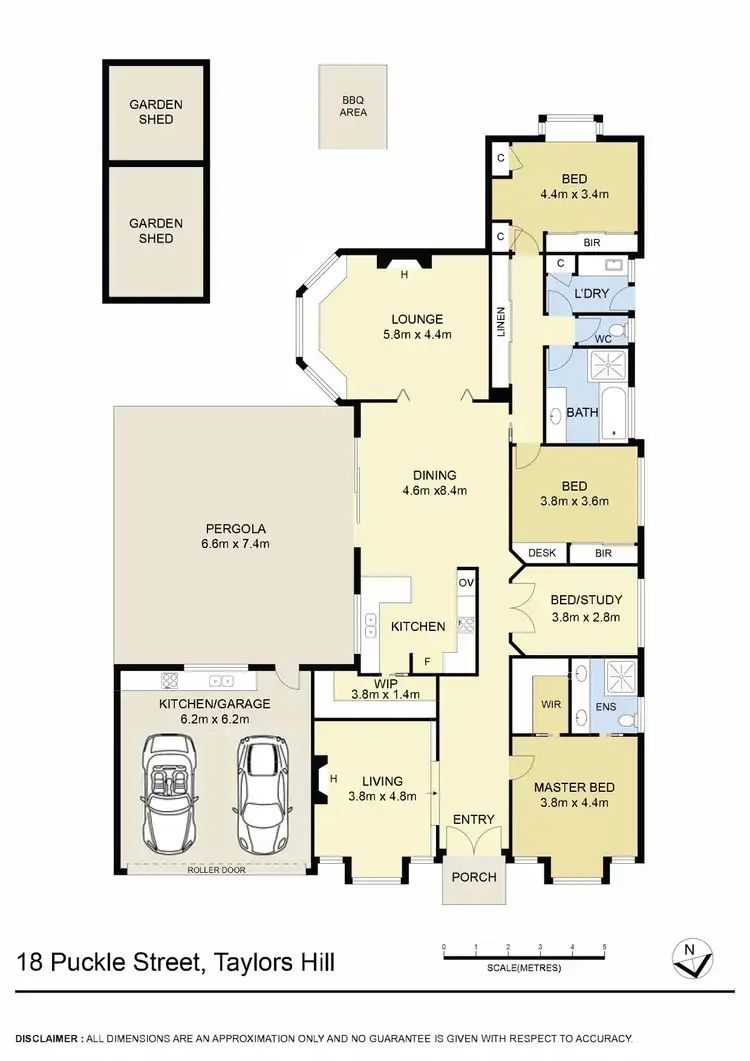 Floorplan of Homely house listing, 18 Puckle Street, Taylors Hill VIC 3037