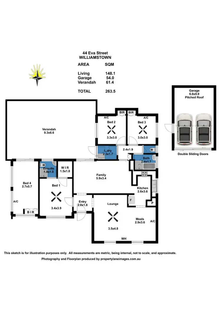 Floorplan of Homely house listing, 44 Eva Street, Williamstown SA 5351