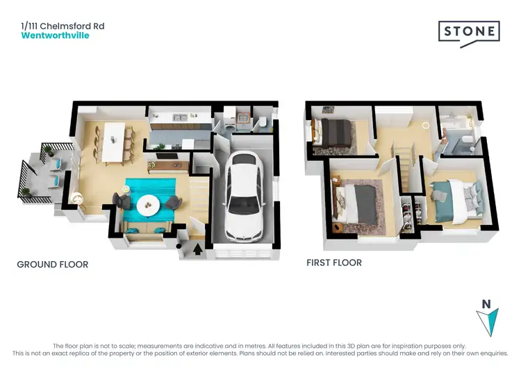 Floorplan of Homely townhouse listing, 1/111 Chelmsford Road, South Wentworthville NSW 2145