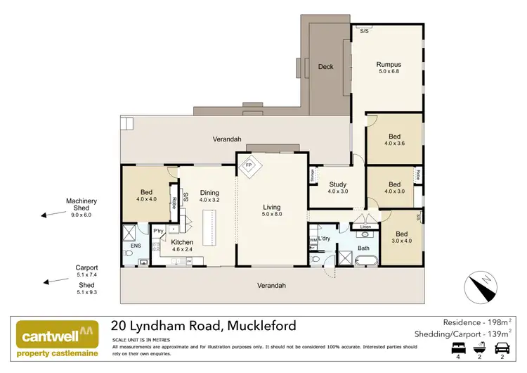 Floorplan of Homely house listing, 20 Lyndham Road, Muckleford VIC 3451