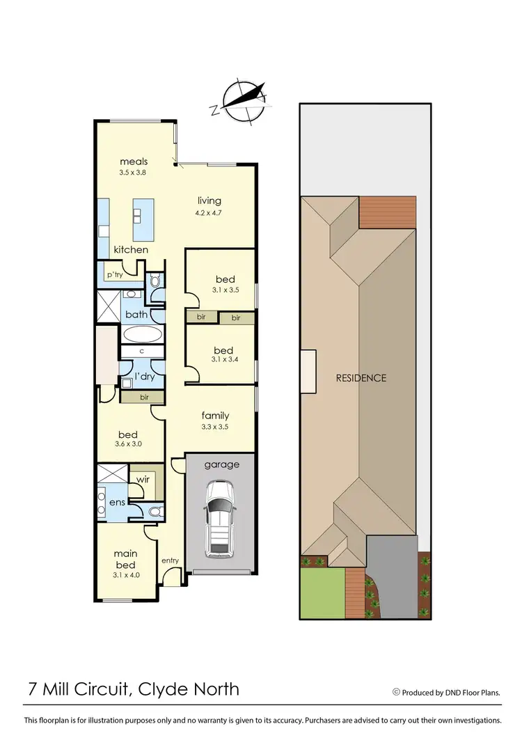 Floorplan of Homely house listing, 7 Mill Circuit, Clyde North VIC 3978