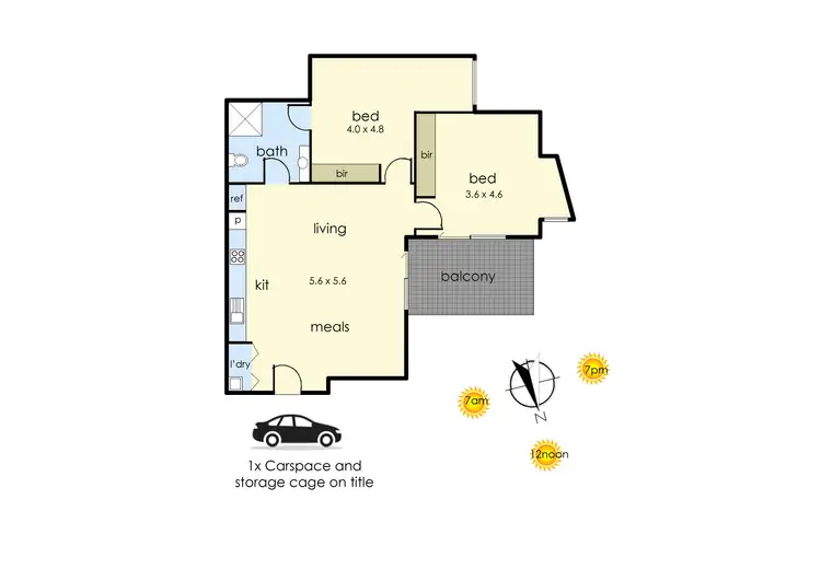 Floorplan of Homely apartment listing, 8/8 Ebdale Street, Frankston VIC 3199