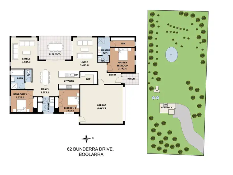 Floorplan of Homely rural property listing, 62 Bunderra Drive, Boolarra VIC 3870